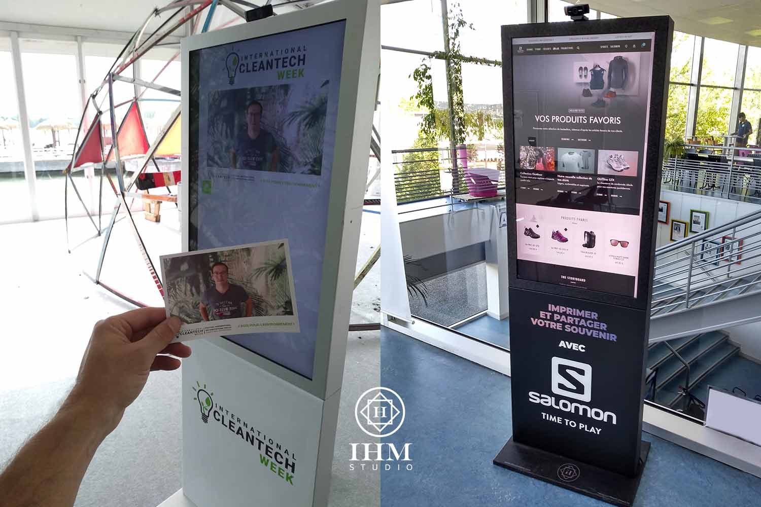 IHM-Studio : borne tactile Attractive Labs pour International Cleantech Week et Salomon Amer Sports